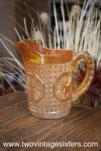 Load image into Gallery viewer, Imperial Carnival Glass Marigold Star Medallion Pitcher 2476B