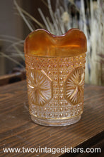 Load image into Gallery viewer, Imperial Carnival Glass Marigold Star Medallion Pitcher 2476B