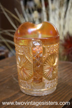 Load image into Gallery viewer, Imperial Carnival Glass Marigold Star Medallion Pitcher 2476B