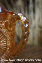 Load image into Gallery viewer, Imperial Carnival Glass Marigold Star Medallion Pitcher 2476B