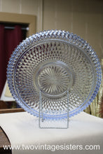 Load image into Gallery viewer, Indiana Glass Diamond Point Regal Blue Crystal Platter
