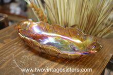 Load image into Gallery viewer, Indiana Glass Lily Pons Amberina Oval Relish Dish