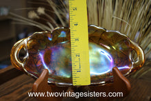 Load image into Gallery viewer, Indiana Glass Lily Pons Amberina Oval Relish Dish