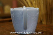 Load image into Gallery viewer, Jeanette Glass Delphite Blue Cherry Blossom Sugar Jar
