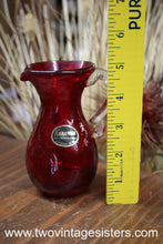 Load image into Gallery viewer, Kanawha Ruby Red Pitcher - Vintage Glass Art