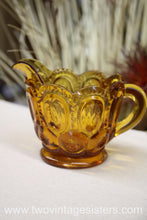 Load image into Gallery viewer, L.E Smith Glass Amber Sugar Creamer - Vintage Glass