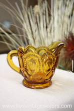 Load image into Gallery viewer, L.E Smith Glass Amber Sugar Creamer - Vintage Glass