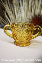 Load image into Gallery viewer, L.E Smith Glass Amber Sugar Creamer - Vintage Glass
