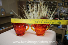 Load image into Gallery viewer, L.E Smith Glass Amberina Sugar Creamer - Vintage Glass