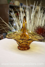 Load image into Gallery viewer, L.E Smith Amber Glass Basket