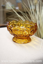 Load image into Gallery viewer, L.E Smith Amber Glass Candy Dish