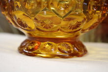 Load image into Gallery viewer, L.E Smith Amber Glass Candy Dish