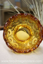 Load image into Gallery viewer, L.E Smith Amber Glass Candy Dish