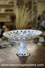 Load image into Gallery viewer, Lefton Violet Chintz Round Compote 650V
