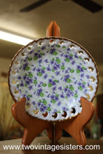 Load image into Gallery viewer, Lefton Violet Chintz Round Compote 650V