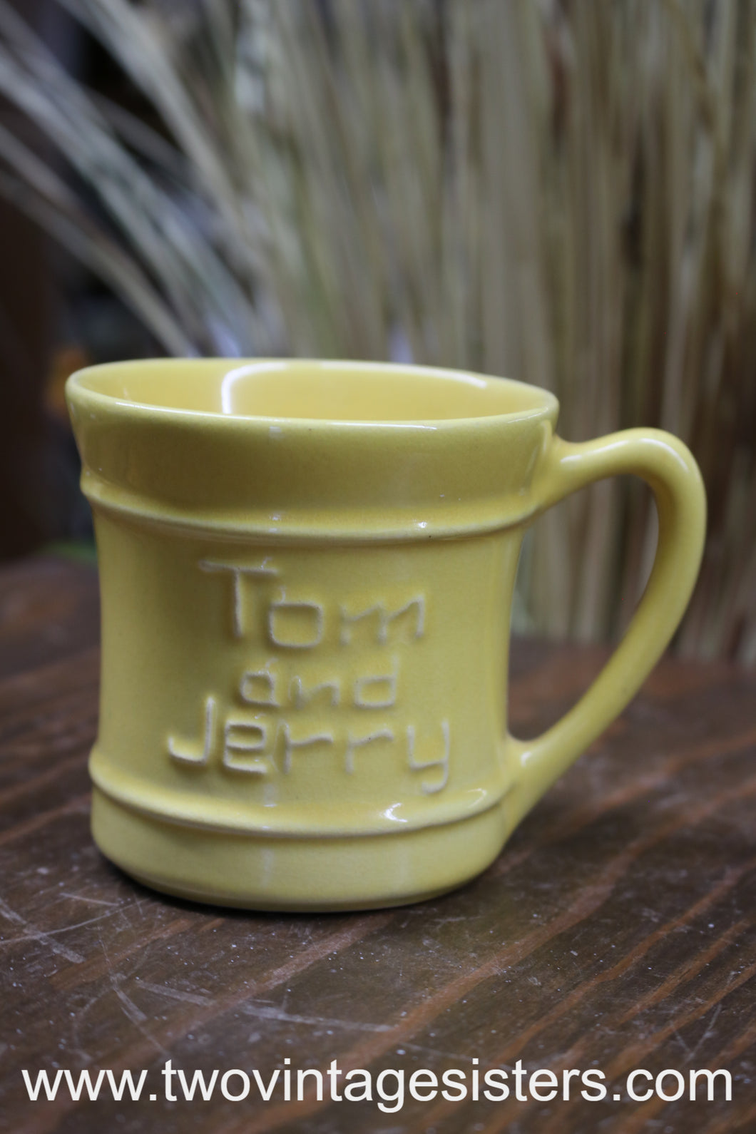 Pacific Pottery Tom & Jerry Yellow Coffee Mug