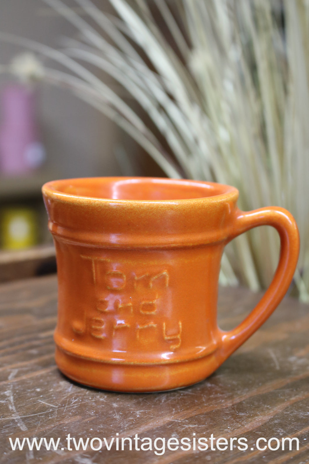 Pacific Pottery Tom & Jerry Orange Coffee Mug