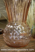 Load image into Gallery viewer, Pink Depression Glass Pineapple Vase