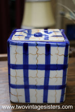 Load image into Gallery viewer, Plaid Ceramic Cube Teapot Japan
