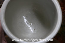 Load image into Gallery viewer, Primitive Roseville Ceramic Crock Blue Stripe - Collectible