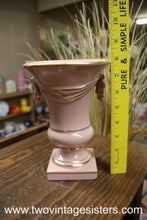 Load image into Gallery viewer, Princeton Trenton Pottery Mid Century Pink and Gold Urn Vase