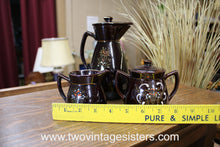Load image into Gallery viewer, Redware Ceramic Coffee Pot Set - Vintage Kitchen