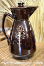 Load image into Gallery viewer, Redware Ceramic Coffee Pot Set - Vintage Kitchen
