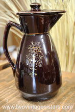 Load image into Gallery viewer, Redware Ceramic Coffee Pot Set - Vintage Kitchen