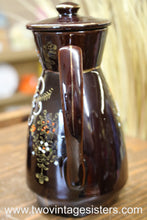Load image into Gallery viewer, Redware Ceramic Coffee Pot Set - Vintage Kitchen