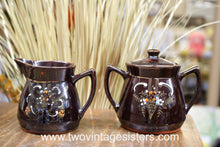 Load image into Gallery viewer, Redware Ceramic Coffee Pot Set - Vintage Kitchen