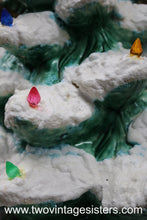 Load image into Gallery viewer, Retro Ceramic Christmas Tree Red Blue Orange Lights No Base