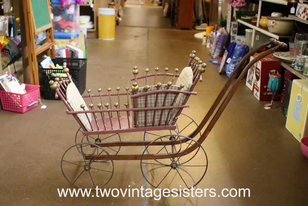Sleigh Runner Doll Buggy - Vintage Collectible