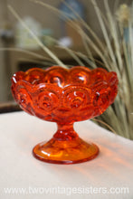 Load image into Gallery viewer, L.E Smith Amberina Glass Dish Moon Stars