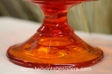 Load image into Gallery viewer, L.E Smith Amberina Glass Dish Moon Stars