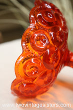 Load image into Gallery viewer, L.E Smith Amberina Glass Dish Moon Stars