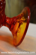 Load image into Gallery viewer, L.E Smith Amberina Glass Dish Moon Stars