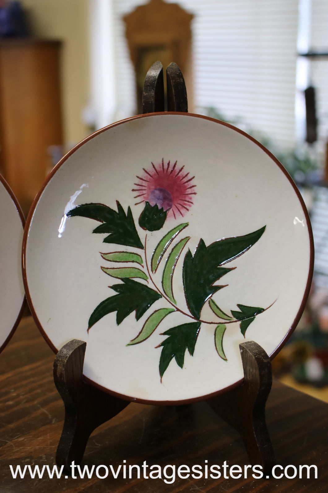 Stangl Pottery Thistle Bread Butter Plates