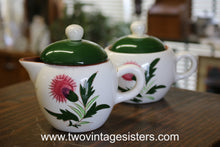 Load image into Gallery viewer, Stangl Pottery Thistle creamer and sugar set
