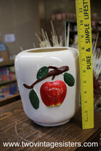 Load image into Gallery viewer, USA Ceramic Pottery Apple Motif Cannister
