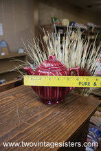 Load image into Gallery viewer, USA Pottery Burgundy Teapot