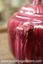 Load image into Gallery viewer, USA Pottery Burgundy Teapot