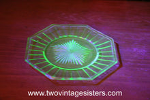 Load image into Gallery viewer, Uranium Octagon 7 Inch Salad Plate Set of 4
