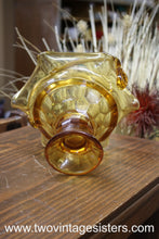 Load image into Gallery viewer, Viking Georgian Glass Art Amber Basket