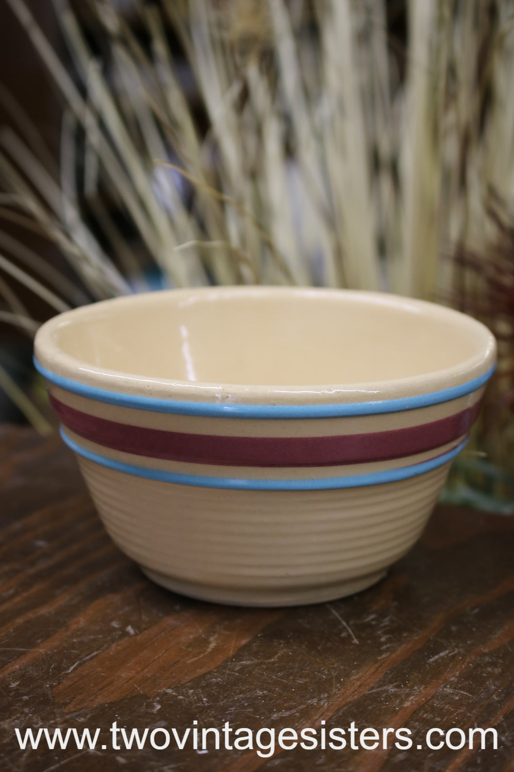 Watt Ribbed Ceramic Mixing Bowl #5 - Collectible