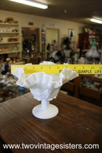 Load image into Gallery viewer, Westmoreland Milk Glass Ruffled Compote
