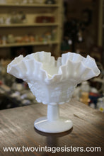 Load image into Gallery viewer, Westmoreland Milk Glass Ruffled Compote