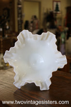 Load image into Gallery viewer, Westmoreland Milk Glass Ruffled Compote