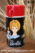 Load image into Gallery viewer, 1965 Barbie Midge Skipper Black Thermos - Vintage Collectible
