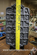 Load image into Gallery viewer, 1985 John Wright Cast Iron Alphabet Cookie Mold
