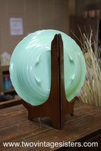 Load image into Gallery viewer, Jadeite Floral Kitchen Bowl 9 Inch